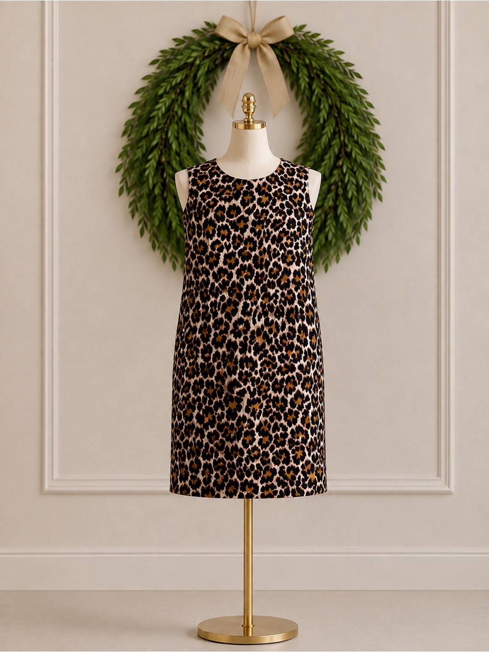 J Crew Leopard Cheetah Print Shift Dress 10